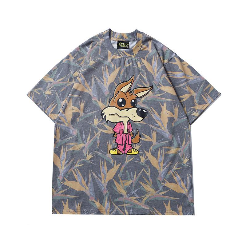 Justin Bieber Drew House Drew Printed Casual Men's and Women's Same Style Short Sleeve Tshirt