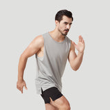 Man Tanks Marathon Running Training