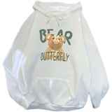 Slogan Graphic Hoodie Loose-Fitting Coat Top