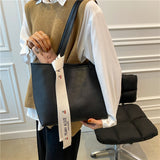 The Teacher Tote Retro Large Capacity Bag Women's Autumn Crossbody Commuter Bag Shoulder Tote Bag