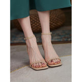 Nude Wide Fit Block Heels Stiletto Heels