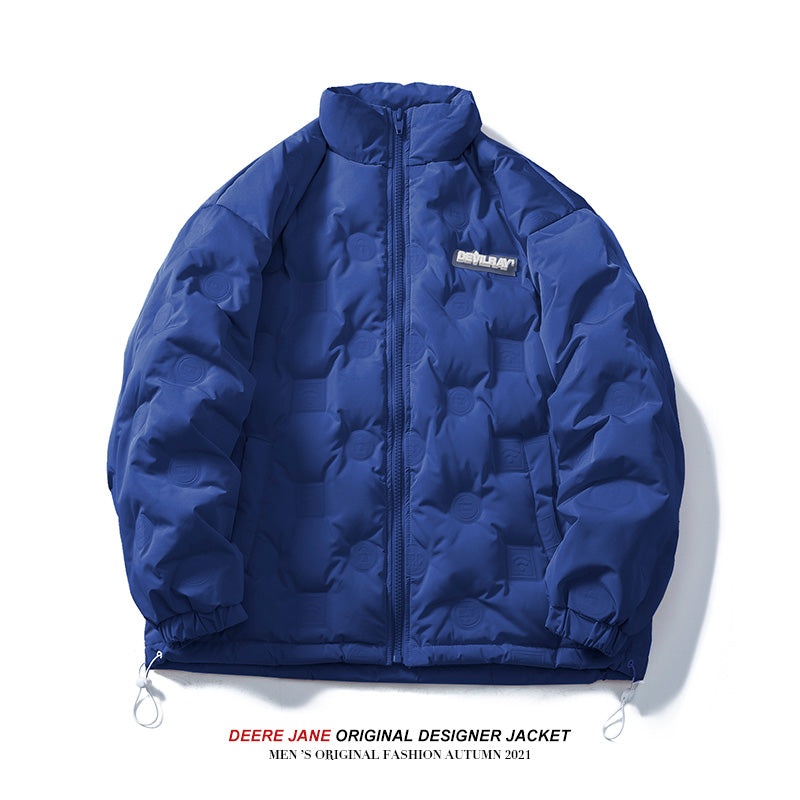 Men Sun Protection Clothing Winter down Jacket Men's Retro Loose Warm Casual Jacket