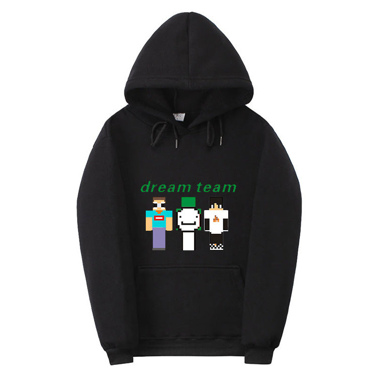 Dreamwastaken Novelty Hoodies Dream Merch Shirt 2D Printed Casual Fashion Loose Hooded Sweater