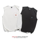 Men Vest Exercise Sleeveless Vest T-shirt Men's Summer