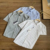 Tommy T Shirts Tommy Embroidered Striped Short Sleeve Shirt Summer