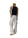 Men Cargo Pants Loose Straight Cargo Pants Men's and Women's Pants