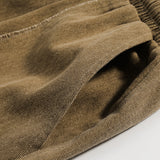 Men Shorts Straight Cargo Pants Casual Retro Loose Shorts