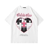 Men's T Shirt Summer Casual Tops Printed Short Sleeve T-shirt Men's Harajuku Style round Neck Half Sleeve Street Fashion Loose Half Sleeve