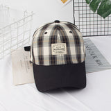 Vintage Check Baseball Cap Plaid