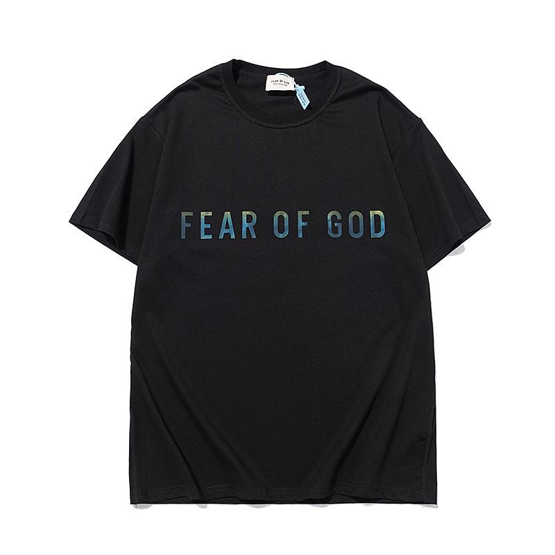 Fog T Shirt Fashion Brand Letter Men and Women Casual Short Sleeve Fear Of God