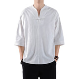 Men's T-Shirt Spring/Summer V-neck Short-Sleeved T-shirt