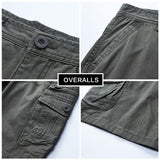 Tactics Style Men Short Summer Overalls Pants Men's Loose Multi-Pocket Large Size Casual Pants