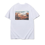 Fog T Shirt Summer Double Line Printed Short Sleeve Tshirt Male and Female Large Size Generation Hair Fear Of God