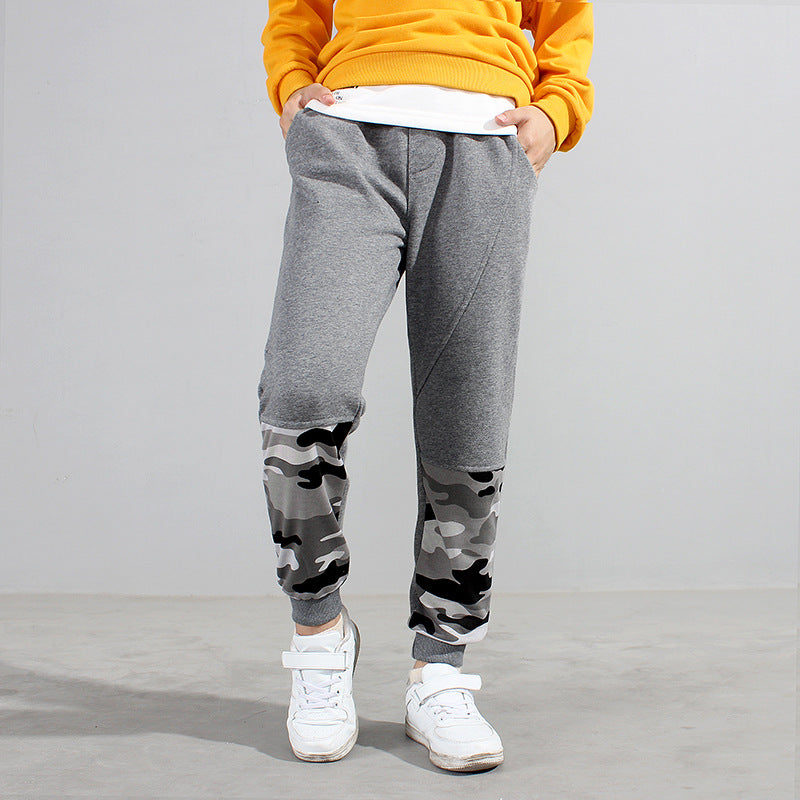 Children Boy Pants Spring and Autumn Camouflage Casual Pants
