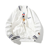 Varsity Jacket Loose Baseball Cotton-Padded Jacket Embroidered Jacket
