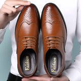 Indo Western Shoes Brogue Men's Leather Shoes