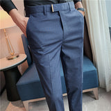 Men Trousers Men's Pinstripe Casual Suit Pants