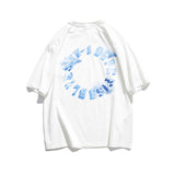 Couple's Three-Dimensional Letter Short Sleeve T-shirt Men's Summer Loose round Neck Half Sleeve Student Cotton Casual