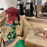 Dinosaur Sweaters Dinosaur Jacquard Pattern Hooded Sweater V-neck Knitted Top