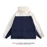 Men Sun Protection Wrapping Stitching Sun-Protective Clothing Men's Summer Loose UV-Proof Jacket