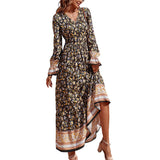 Beth Dutton Bohemian Dress Summer Spring Midi Dresses Spring Vacation Beach Dress
