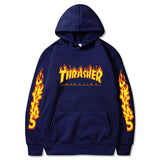 Thrasher Hoodie Hip Hop Fashion Hooded Sweatshirt Top