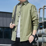 Men's Shirts Autumn Men's Printed Long-Sleeved Shirt Loose