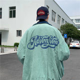 Corduroy Patch Jacket Corduroy Coat for Men Spring and Autumn Jacket