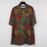 Off White T Shirt Cotton Camouflage Leaf Arrow Women Short Sleeved Shirt Clothing Owt