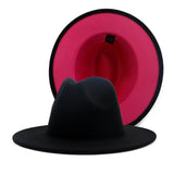 Walter White Fedora Woolen Hat Double-Sided Felt Hat Autumn Winter Retro Fedora Hat