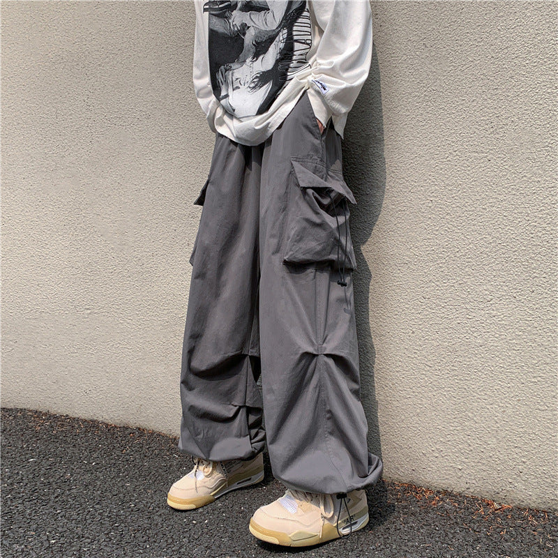 Men Cargo Pants Workwear Casual Trousers Men's Spring and Autumn Loose Straight