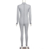 Fall Lapels High Waist Hip Lift Tight Sports Jumpsuit for Women