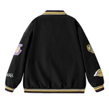 All Star Varsity Jacket Basketball Wear Jacket Stand Collar Embroidery Baseball Uniform