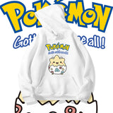 Men and Women Pokemon Pikachu Hoodie Jingling Bao Ke Meng Bokebi Hooded Sweater