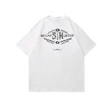 2022 Summer Man Outfits Letter Graffiti Short Sleeve