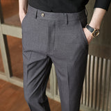 Men Trousers Spring Casual Pants Business Gentleman Stripes Men's Trousers
