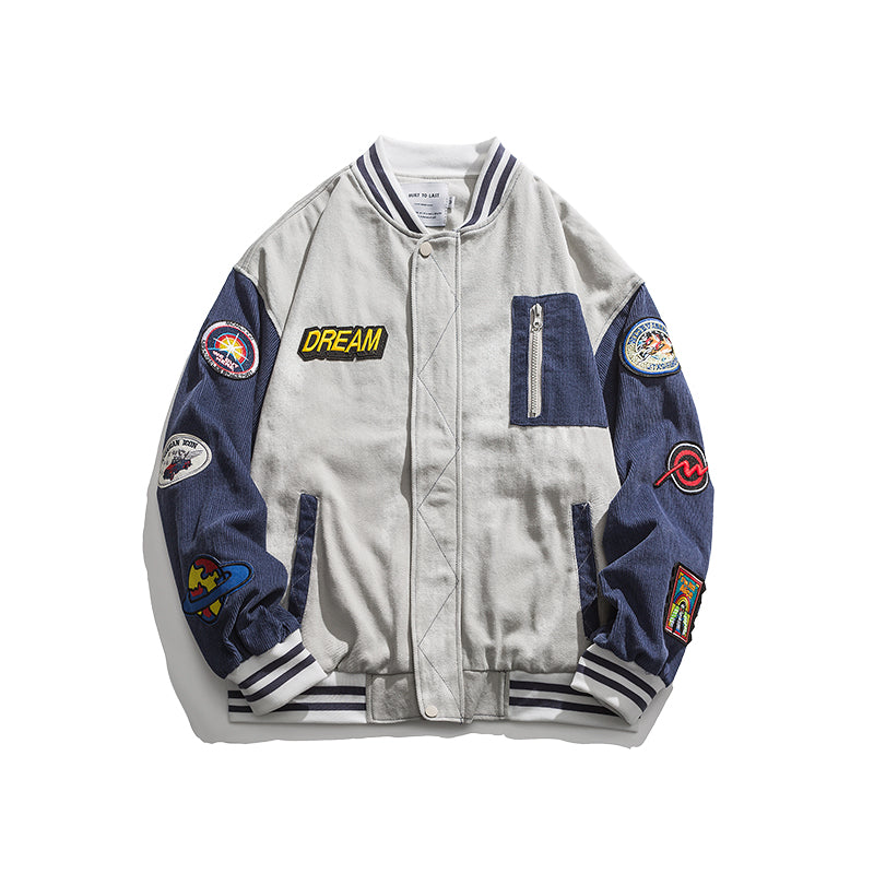 Letterman Jacket Outfit Senior Jackets Varsity Baseball Coat Spring and Autumn Ball Uniform
