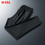 Men Trousers Casual Pants Loose Quick-Drying Straight Thin Stretch Men's Pants