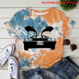 Back to the Future Costume Milk Silk Short Sleeve T-shirt Women's Short