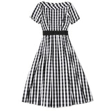 Black and White Dress Black and White Plaid Dress