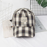 Vintage Check Baseball Cap Plaid