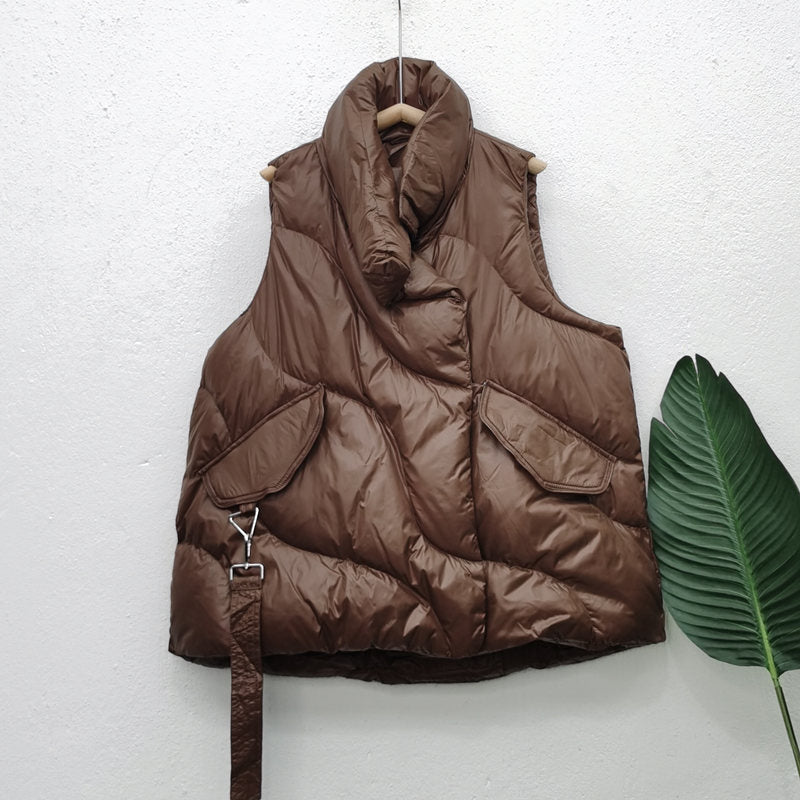 Women Winter Coats Puffer down Vest Women's Short Loose Fashionable Jacket