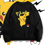 Men and Women Pokemon Pikachu Hoodie Crew Neck Pullover Sweatshirt