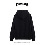 Thrasher Hoodie Autumn and Winter Printing Men and Women Couple Hooded