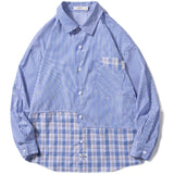 Men's Shirts Striped Plaid Long Sleeve Shirt