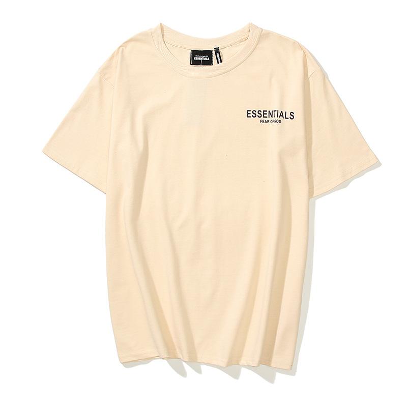 Kanye T Shirt 21ss Summer Fog Letter Short Sleeve T-shirt Loose Plus Size