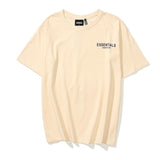 Kanye T Shirt 21ss Summer Fog Letter Short Sleeve T-shirt Loose Plus Size