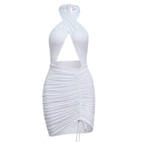 Women Summer Dresses Mini Dress Sexy Backless Sheath Skirt Dress Summer