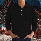 Polo Shirts Autumn and Winter Polo Shirt Long Sleeve Men