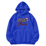 Boy Mama Hoodie Leopard Print Christmas Print Hooded Hoodie
